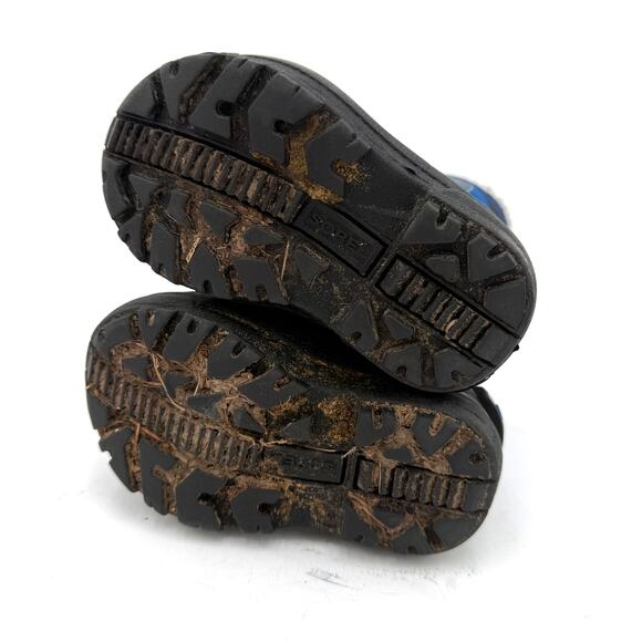 Sorel Kids Snow Commander Black & Blue Snow Boots Size 6 - Picture 6 of 7